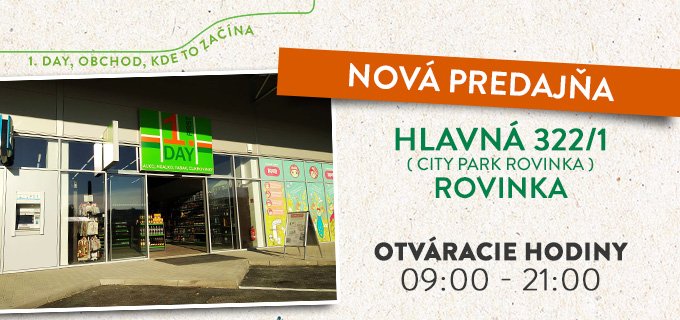 NOVÁ PREDAJŇA - Hlavná 322/1, Rovinka