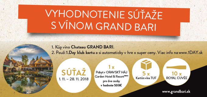 VYHODNOTENIE SÚŤAŽE S GRAND BARI
