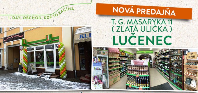 NOVÁ PREDAJŇA - T. G. Masaryka 11, Lučenec