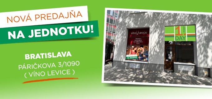 NOVÁ PREDAJŇA V BRATISLAVE