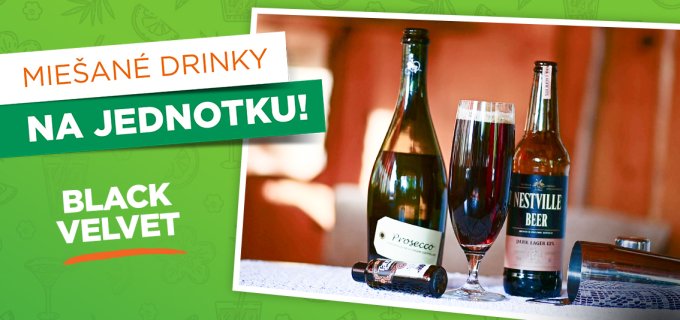 Miešaný drink Black Velvet