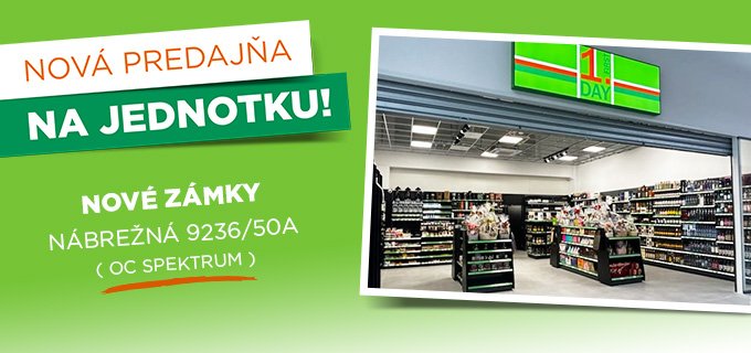 NOVÁ PREDAJŇA V NOVÝCH ZÁMKOCH