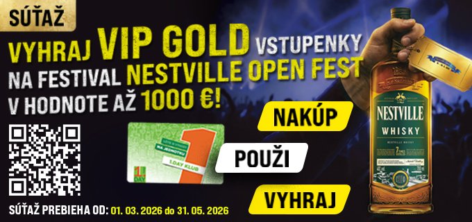 SÚŤAŽ O VIP GOLD VSTUPENKY NA NESTVILLE OPEN FEST 2026