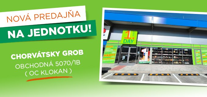 NOVÁ PREDAJŇA V CHORVÁTSKOM GROBE