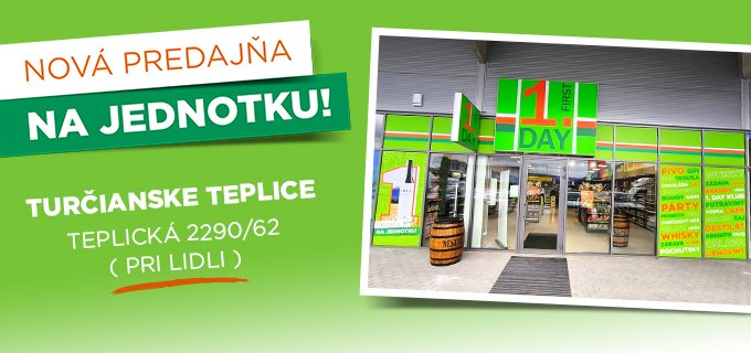 NOVÁ PREDAJŇA V TURČIANSKYHC TEPLICIACH